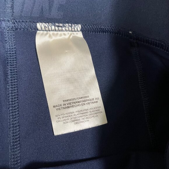 Nike Athletic Dri-Fit Mid Rise Fitted Spandex Shorts Navy Blue Women’s Size M - Picture 8 of 9